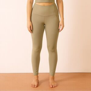 Will It Olive High-Waisted Fleece Lined Leggings.  Size-X-Small
